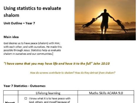 Student Outline: Statistics – Shalom